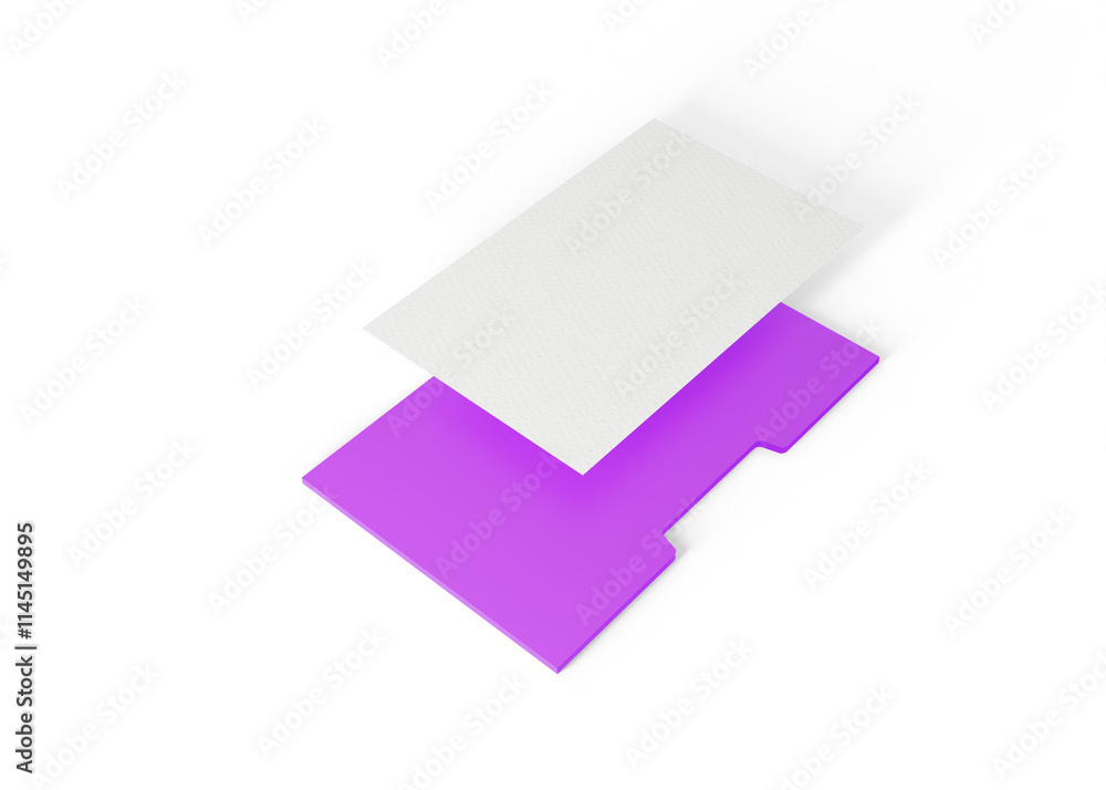 Corporate Folder with Business Card Mockup Corporate Folder with Business Card Mockup