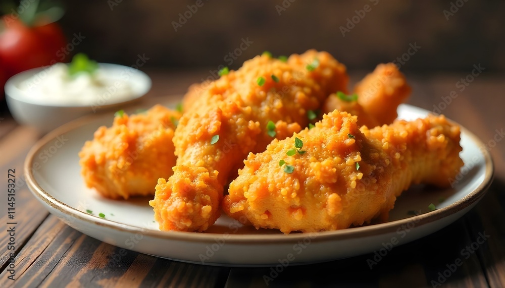 fried chicken meal real photo photorealistic stock fried chicken meal real photo photorealistic stock