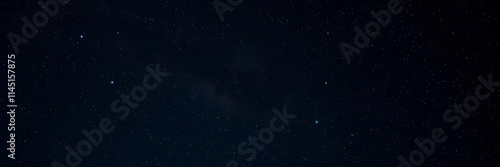 Starry night sky with twinkling stars on dark background, stars, sparkles