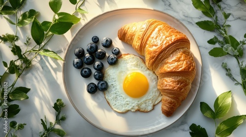 The Croissant and Egg Delight