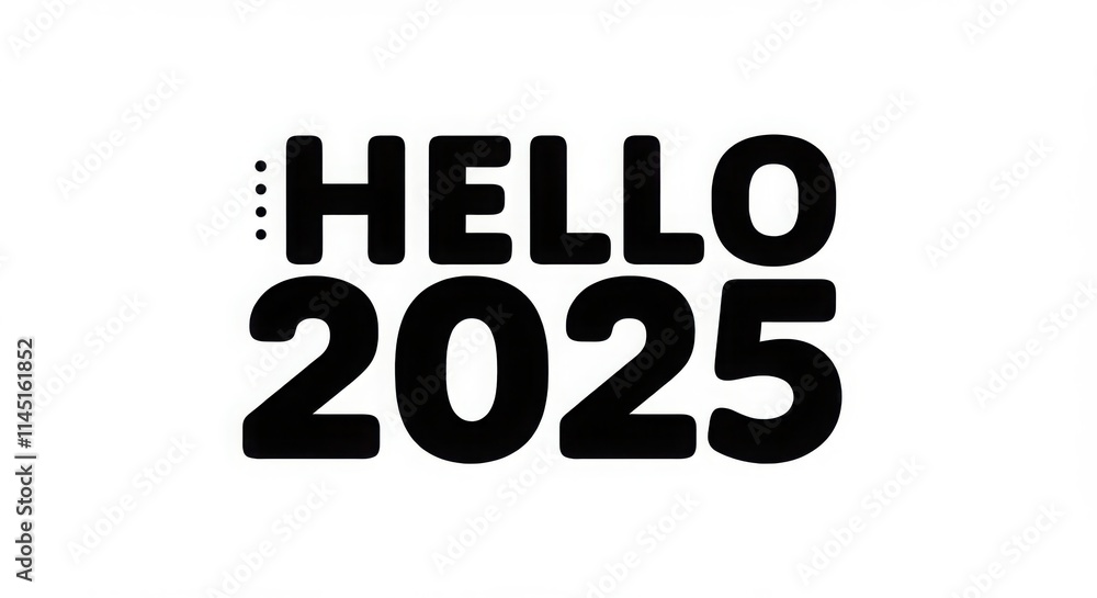 Hello 2025, Aesthetic hello 2025 lettering Hello 2025, Aesthetic hello 2025 lettering
