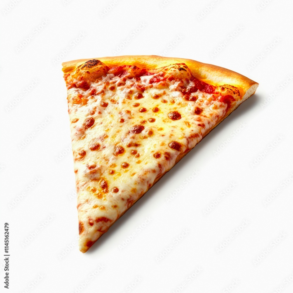 Slice of cheese pizza isolated on white background. Slice of cheese pizza isolated on white background.