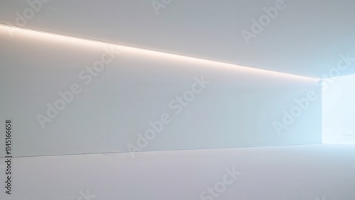 A Vast Snow-White Open Space with a Blank Window, Evoking a Sense of Calm, Tranquility, and Infinite Possibilities, Capturing the Beauty of Simplicity and the Serenity of Winter’s Embrace