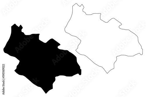 Savnik Municipality (Montenegro, Municipalities of Montenegro) map vector illustration, scribble sketch Savnik map