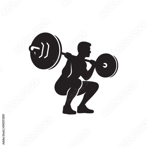 Strong Human Gym Logo Vector Illustration