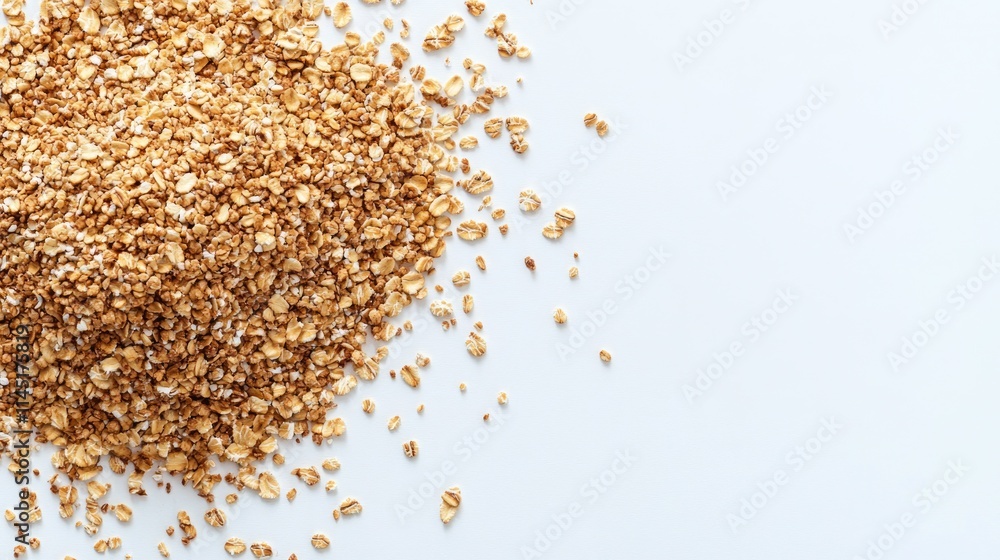 Healthy Instant Oatmeal Stack on Bright White Canvas for Wholesome Breakfast and Diet Inspiration Healthy Instant Oatmeal Stack on Bright White Canvas for Wholesome Breakfast and Diet Inspiration