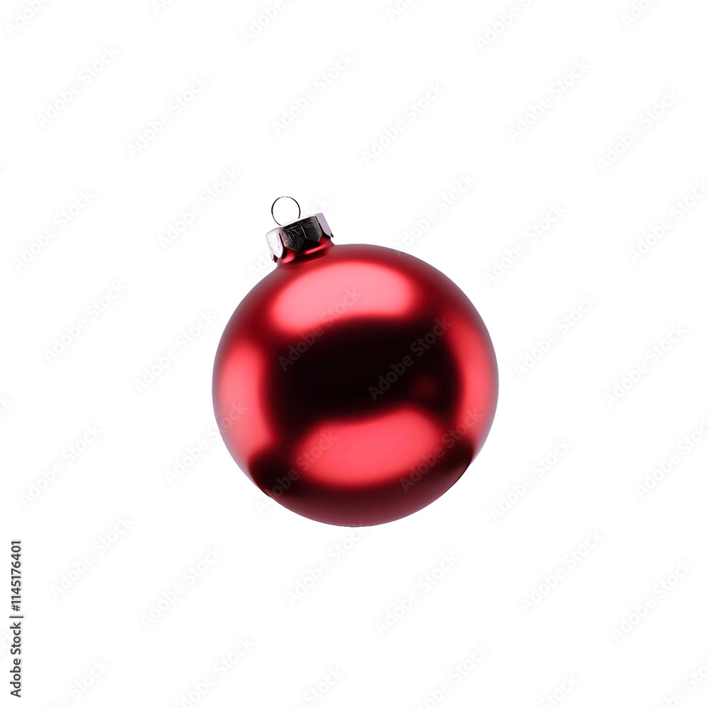 Red Christmas Ornament Shiny Holiday Bauble for Festive Tree Decorations, Ball, transparent background Red Christmas Ornament Shiny Holiday Bauble for Festive Tree Decorations, Ball, transparent background