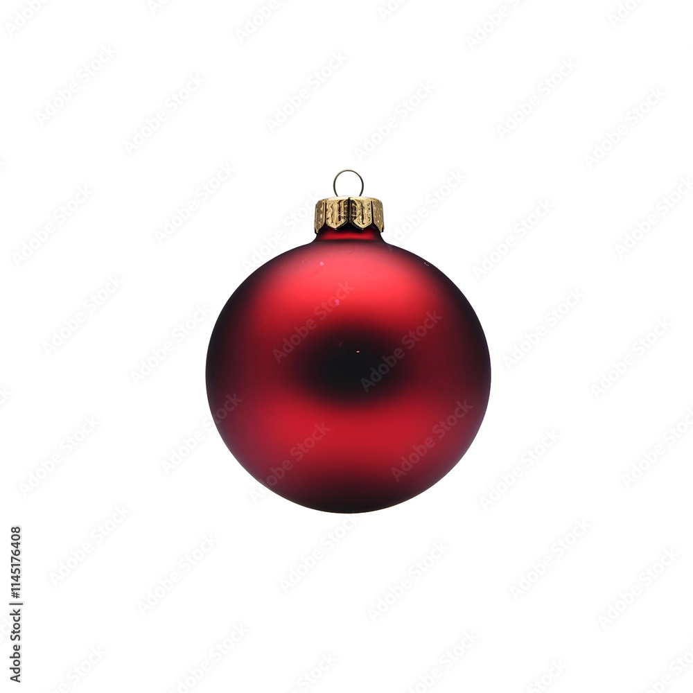 Red Christmas Ornament Shiny Holiday Bauble for Festive Tree Decorations, Ball, transparent background Red Christmas Ornament Shiny Holiday Bauble for Festive Tree Decorations, Ball, transparent background