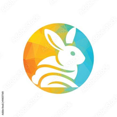 Rabbit Logo Design Vector Illustration