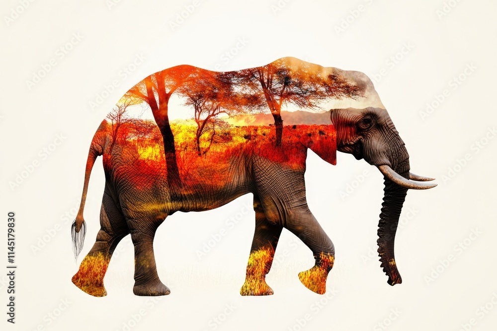 Fototapeta premium Zoology Word Cloud: Exploring the Beauty of Wildlife and Nature Through Keywords Like Animal, Zoo, Elephant, and Life