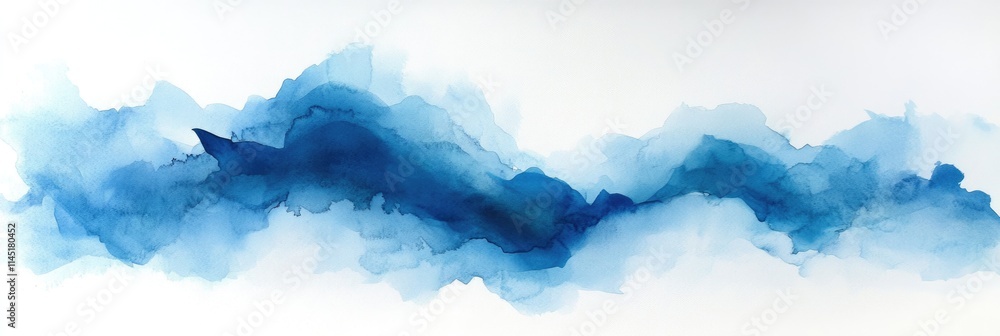 Soft Sky Inspired Light Blue Watercolor Abstract Background with Area for Text and Imagery Soft Sky Inspired Light Blue Watercolor Abstract Background with Area for Text and Imagery