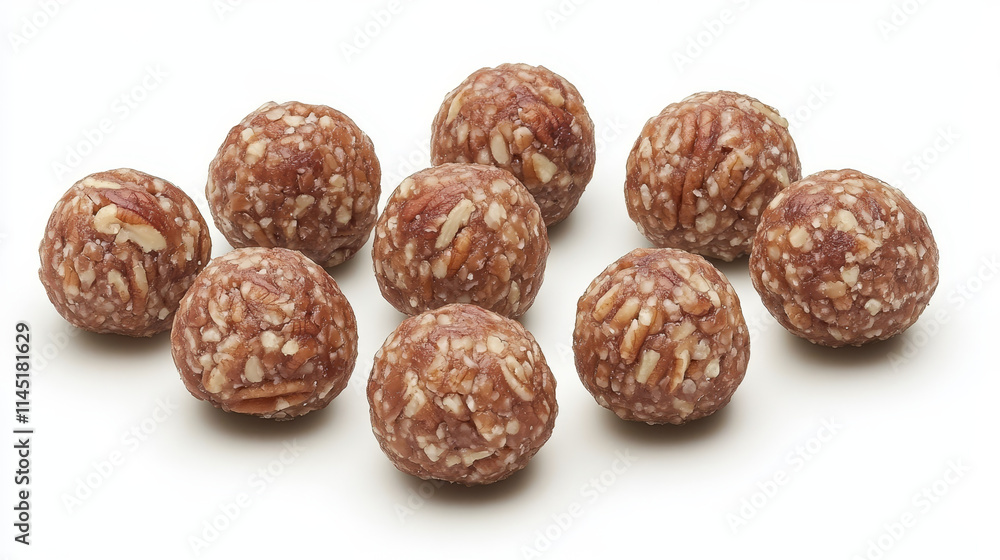 A collection of pecan balls with chocolate pecan nuts with crispy chocolate A collection of pecan balls with chocolate pecan nuts with crispy chocolate