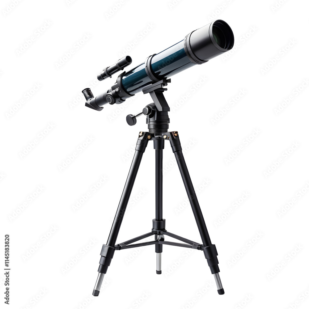 Modern Telescope on Tripod, Ready for Exploration Modern Telescope on Tripod, Ready for Exploration