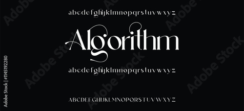 Luxury serif font in modern style, this typeface has a big set of ligatures and alternates and can be used for logos