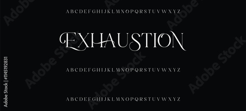 Luxury serif font in modern style, this typeface has a big set of ligatures and alternates and can be used for logos