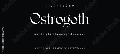 Luxury serif font in modern style, this typeface has a big set of ligatures and alternates and can be used for logos