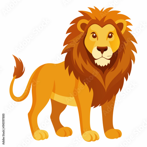 Lion ,White background