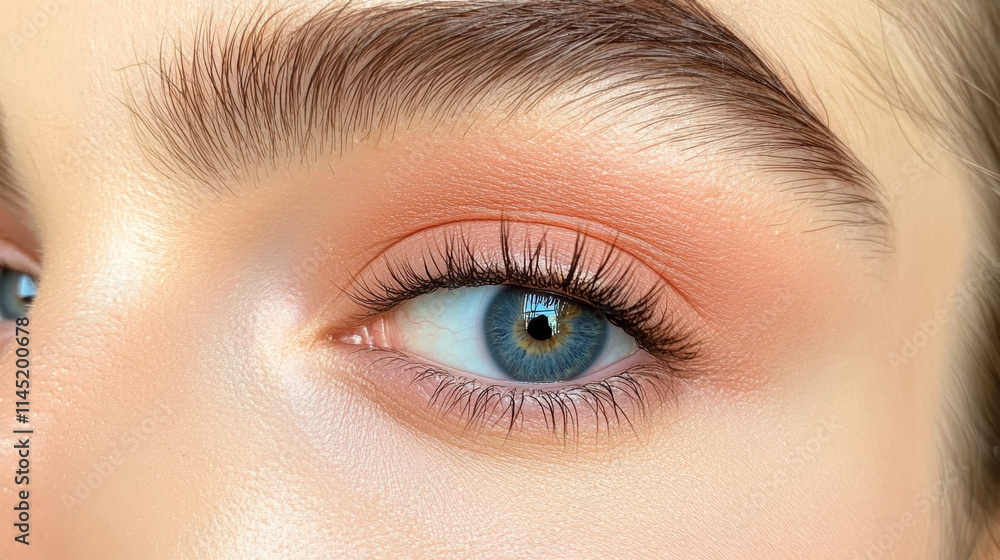 Eye makeup showcasing flawless techniques and vibrant colors during a beauty tutorial session in a bright studio Eye makeup showcasing flawless techniques and vibrant colors during a beauty tutorial session in a bright studio