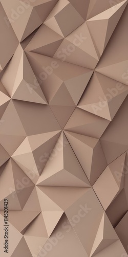 Abstract geometric triangle pattern in muted tones, forming a modern, minimalist background, warm tones, modern design, muted