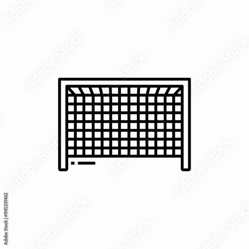 football soccer goal icon sign vector