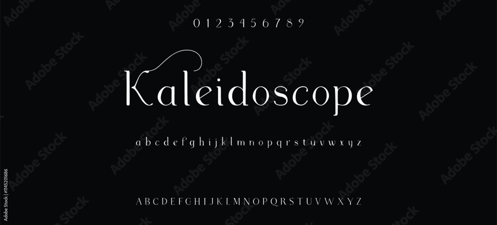 Elegant alphabet letters serif font and number. Classic Lettering Minimal Fashion. Typography fonts regular uppercase, lowercase and numbers. vector illustration Elegant alphabet letters serif font and number. Classic Lettering Minimal Fashion. Typography fonts regular uppercase, lowercase and numbers. vector illustration