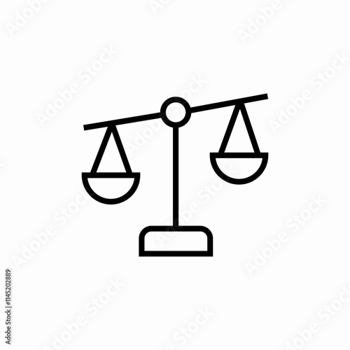 scales justice icon sign vector