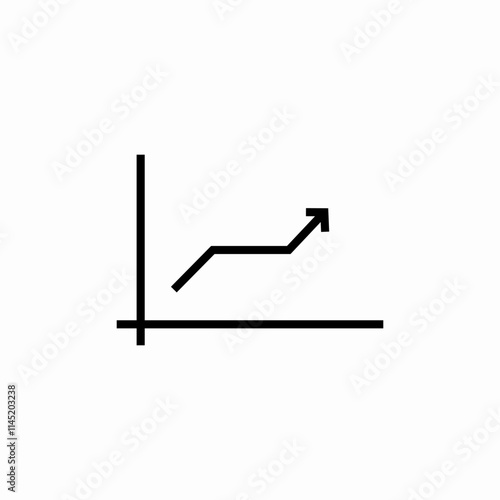 statistics asceding icon sign vector