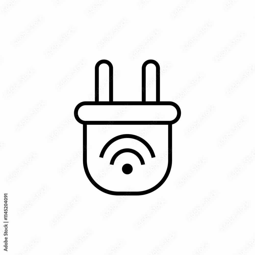 Fototapeta premium wireless electricity icon sign vector