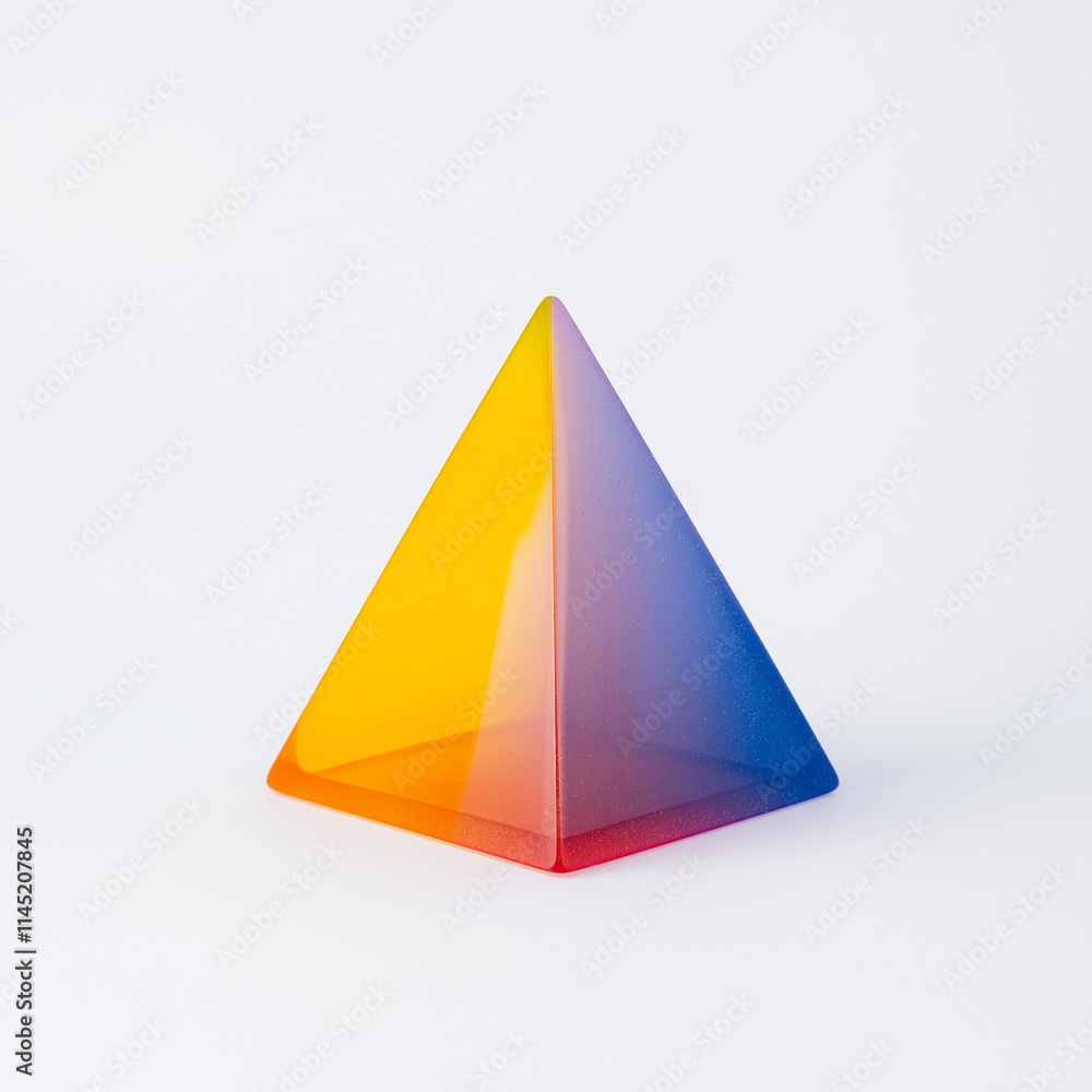 A Bold Tetrahedron with Glittery Magnetic Arms A Bold Tetrahedron with Glittery Magnetic Arms