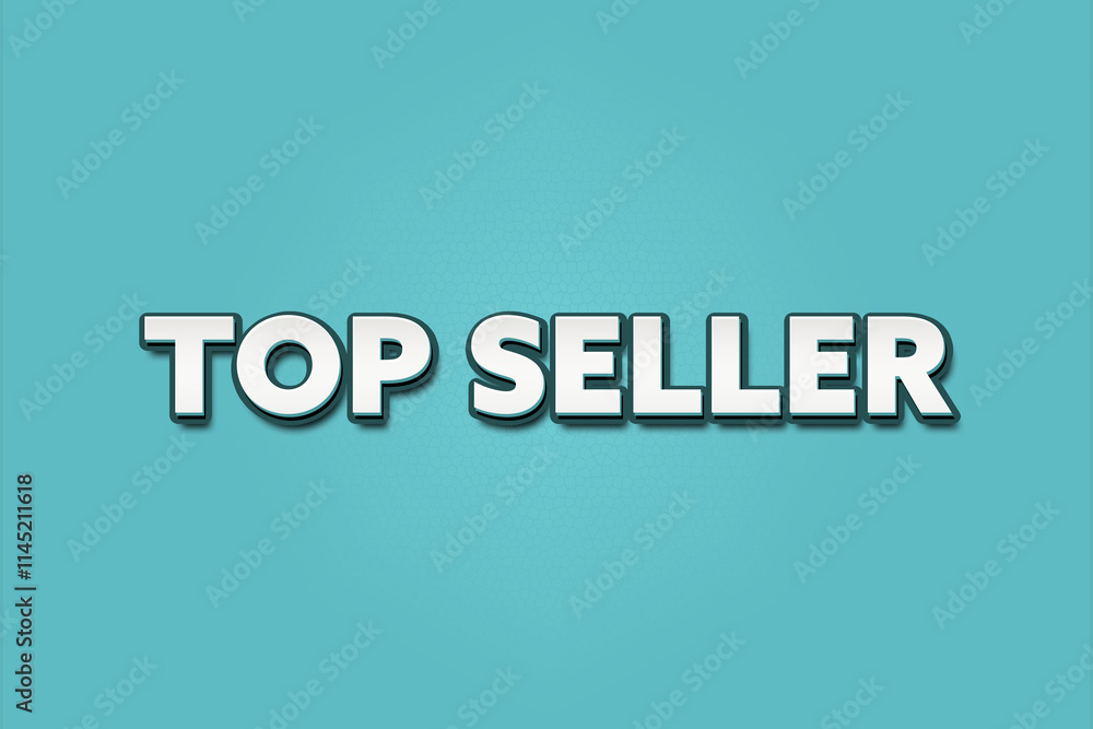 Top Seller. A Illustration with white text isolated on light green background. Top Seller. A Illustration with white text isolated on light green background.