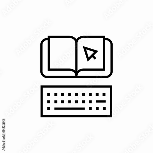 online education icon sign vector