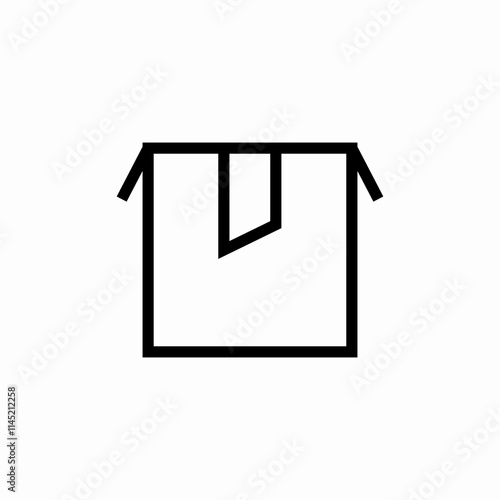 package open box icon sign vector