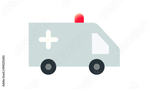 Ambulance, Hospital, Vehicle, Medical, Van, Service, Transport, Urgent, Doctor, Car free vector image icon