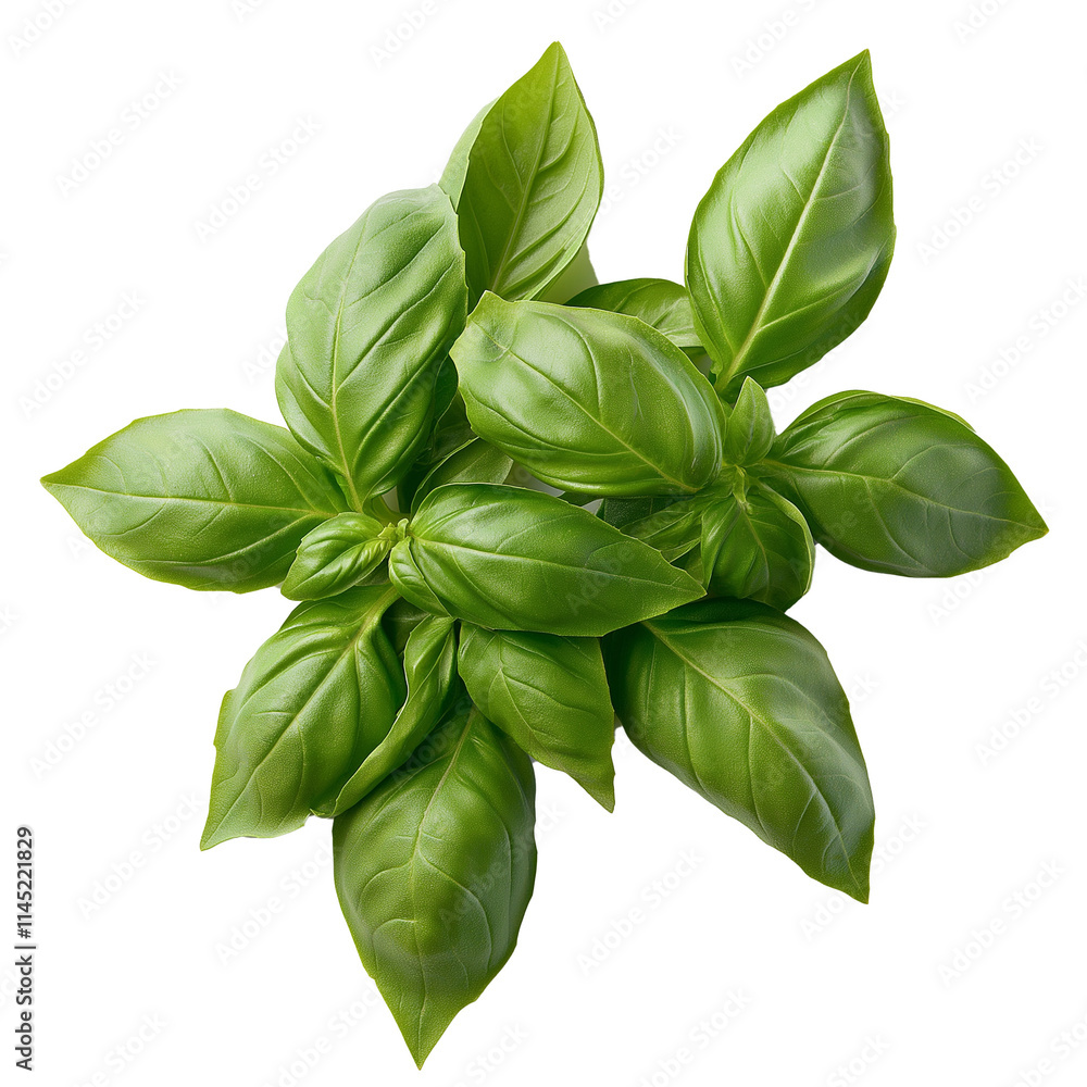 basil isolated on white basil isolated on white