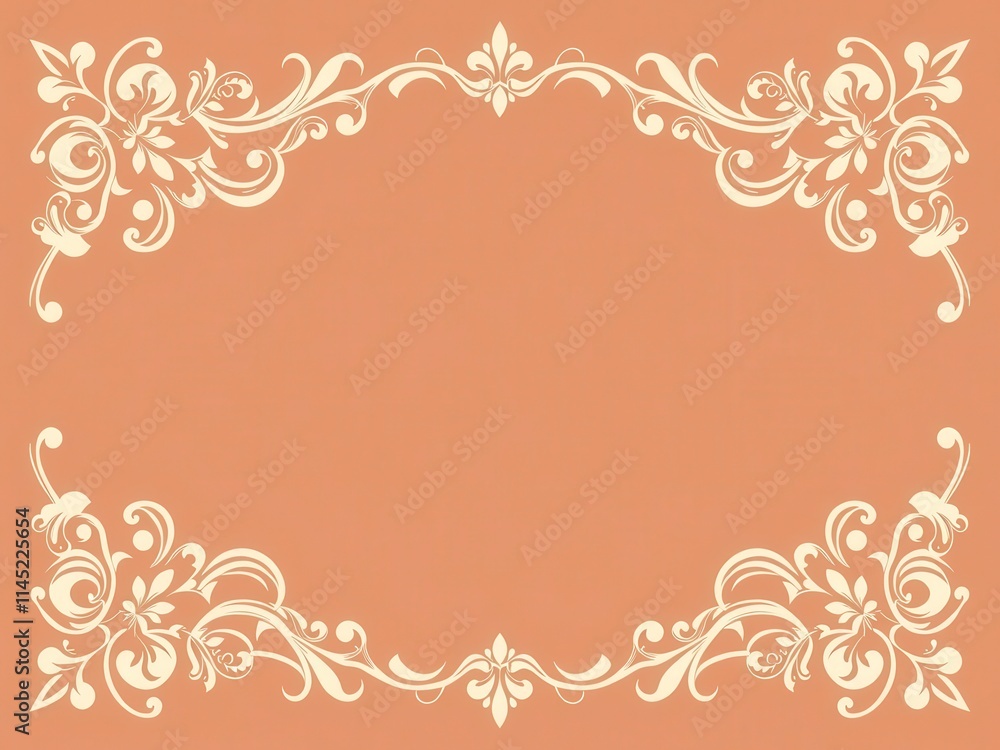 Elegant and intricate vector invitation frame design with floral elements, vector, announcement Elegant and intricate vector invitation frame design with floral elements, vector, announcement