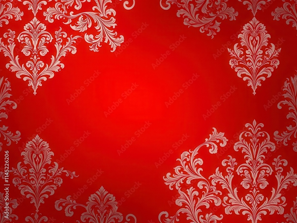 Elegant red damask pattern background perfect for luxury designs, luxury, design, damask Elegant red damask pattern background perfect for luxury designs, luxury, design, damask