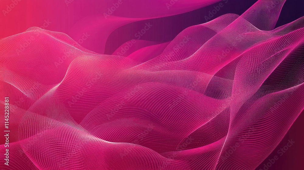 Abstract Wavy Background in Vibrant Pink and Purple Tones Abstract Wavy Background in Vibrant Pink and Purple Tones