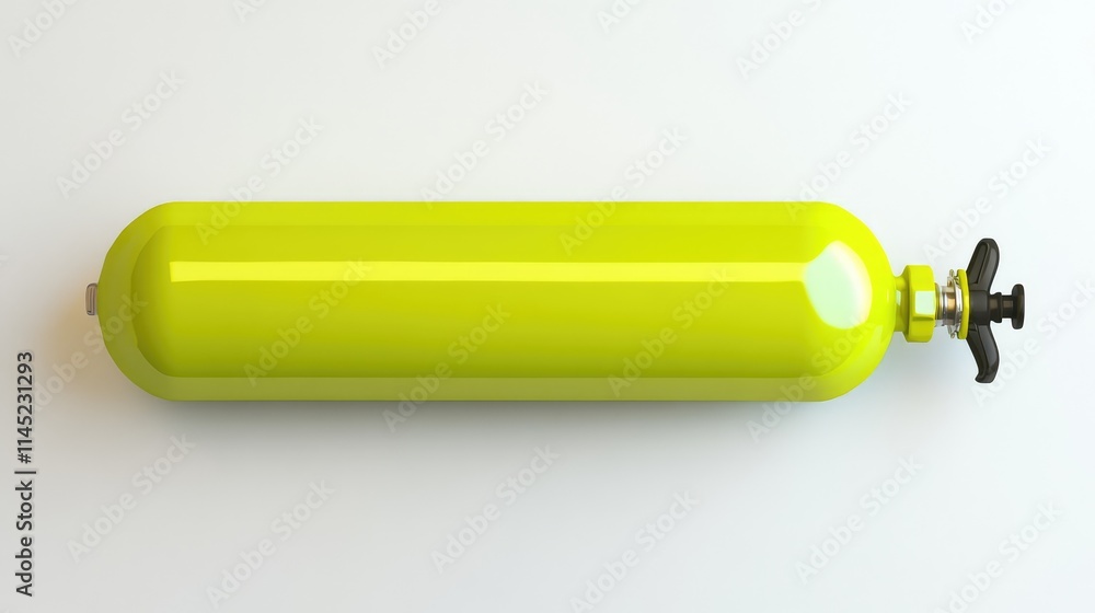 Bright Green Gas Cylinder for Industrial and Safety Use Bright Green Gas Cylinder for Industrial and Safety Use
