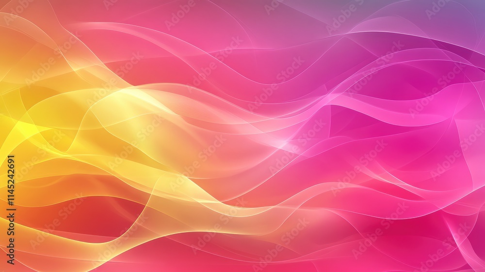 Obraz premium Colorful Abstract Wave Background with Smooth Gradient Flow