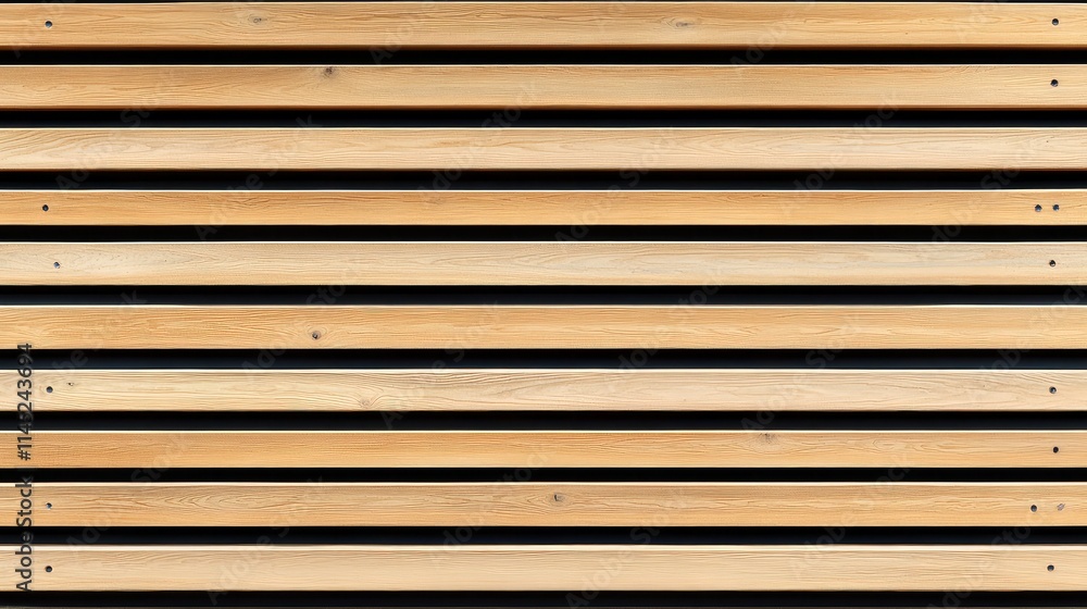 Smooth Wooden Planks Arranged in Horizontal Lines Against a Dark Background Smooth Wooden Planks Arranged in Horizontal Lines Against a Dark Background