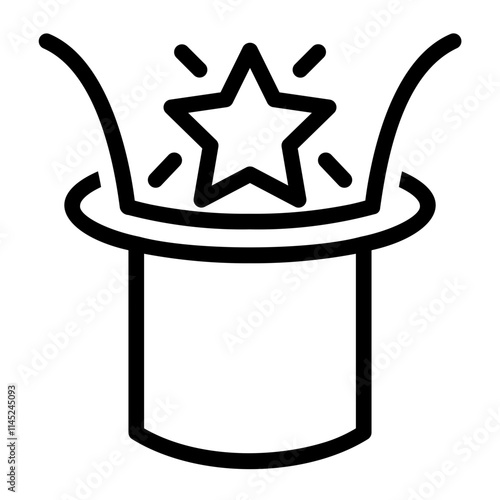 suprise line icon