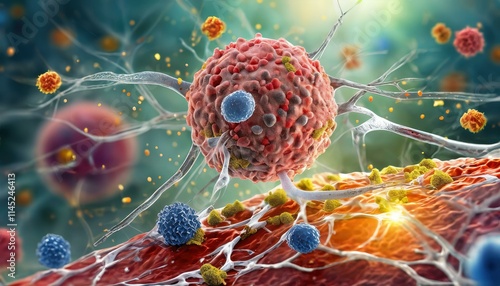 Understanding the Tumor Microenvironment Interactions Between Cancer Cells, TCells, and Nanoparticles in Cancer Therapy and Immune Response Modulation photo