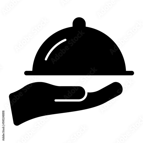 restaurant glyph icon