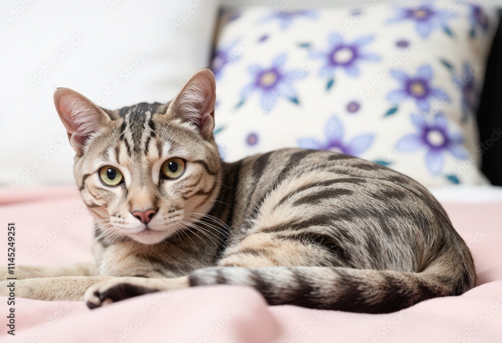 cat on a bed cat on a bed