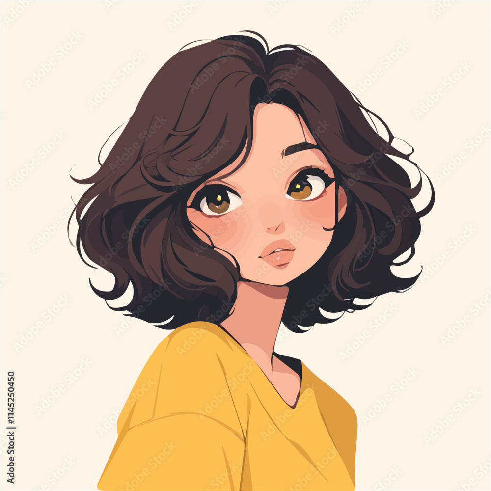 Choppy Short Cut – Bold and Trendy Short Hairstyle with Choppy Layers, Fashionable Women’s Haircut, Vector Art Illustration
Choppy Short Cut – Bold and Trendy Short Hairstyle with Choppy Layers, Fashionable Women’s Haircut, Vector Art Illustration