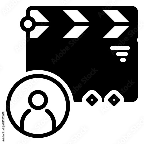 Director icon, glyph icon style