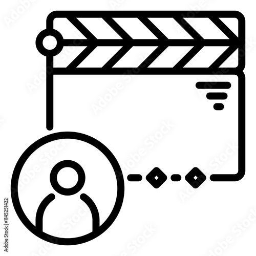 Director icon, line icon style