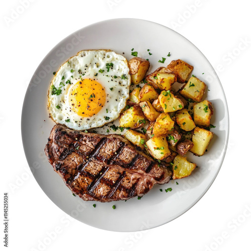 Delicious Steak and Eggs wi...