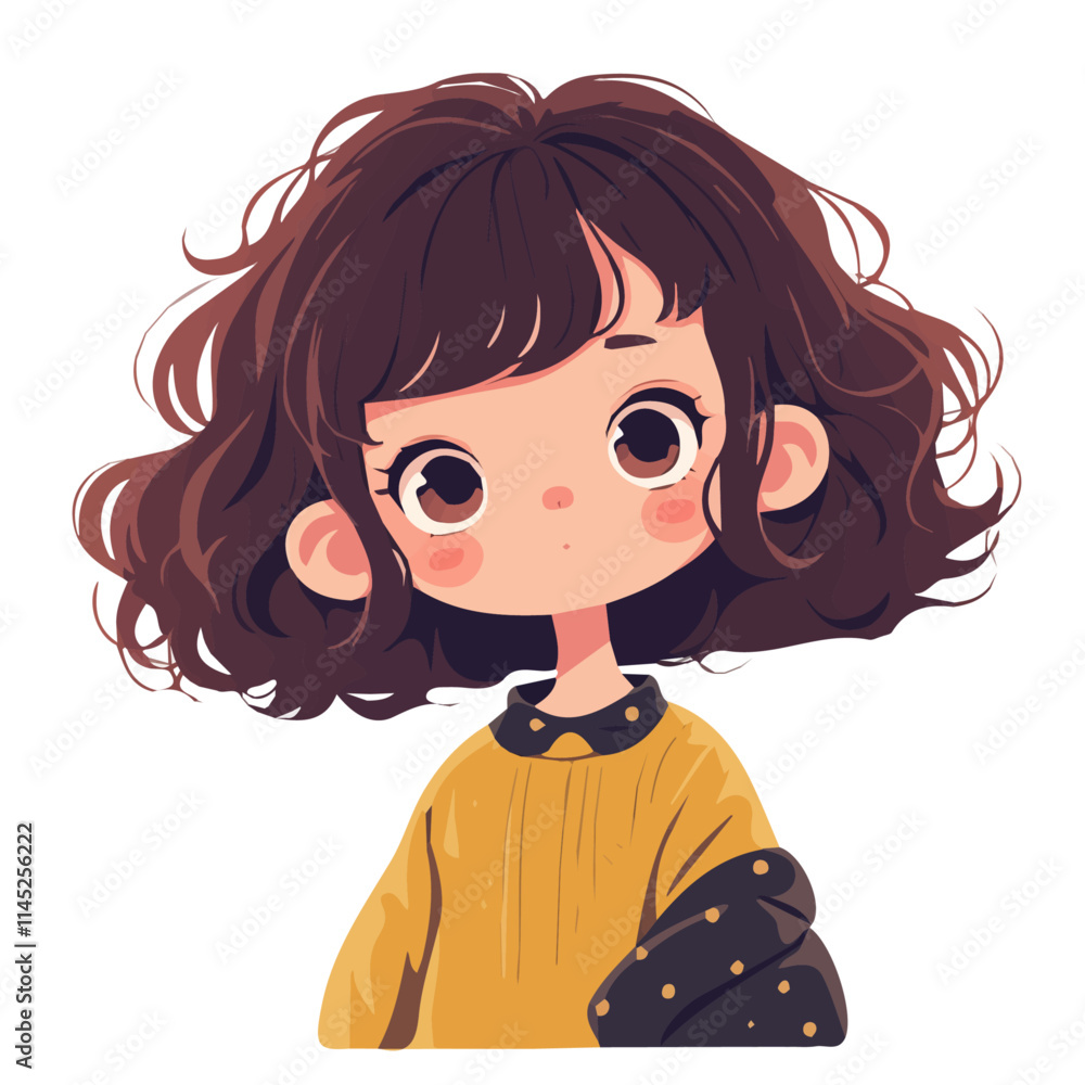 Wavy Bangs Hairstyle – A Stylish and Elegant Vector Illustration for Hair Design and Beauty
Wavy Bangs Hairstyle – A Stylish and Elegant Vector Illustration for Hair Design and Beauty