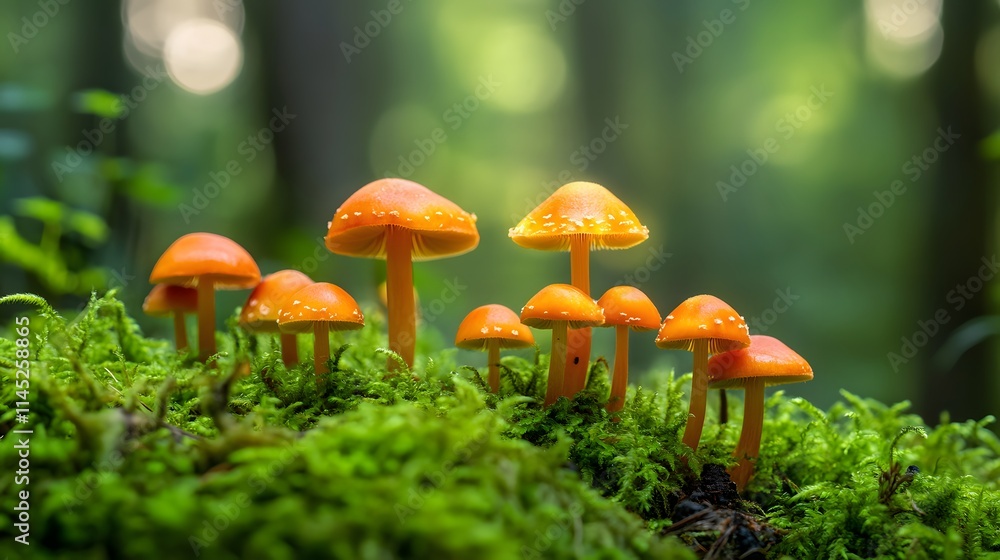 A stunning depiction of an enchanted forest with glowing mushrooms and ethereal light painted in vivid detail. A stunning depiction of an enchanted forest with glowing mushrooms and ethereal light painted in vivid detail.